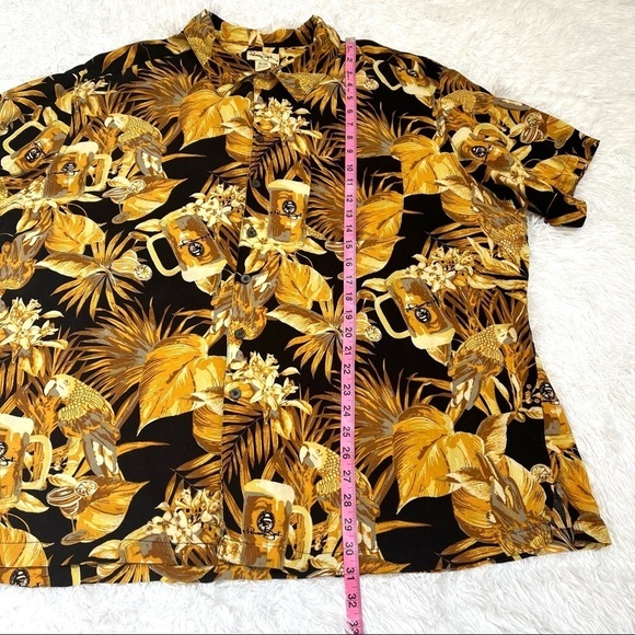 Panama Jack Hawaiian Tropical Beer Parrot Shirt, Size 3X - Picture 7 of 10